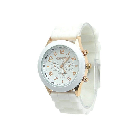 AussieSuperStore Homeware Supplies POP Classic - Silicone Quartz Watch White POP Classic - Silicone Quartz Watch White | Casual Unisex Watches CBGENIVJELWTCHWHI